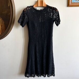 Babaton Lorna Lace Dress - Black - Size 6